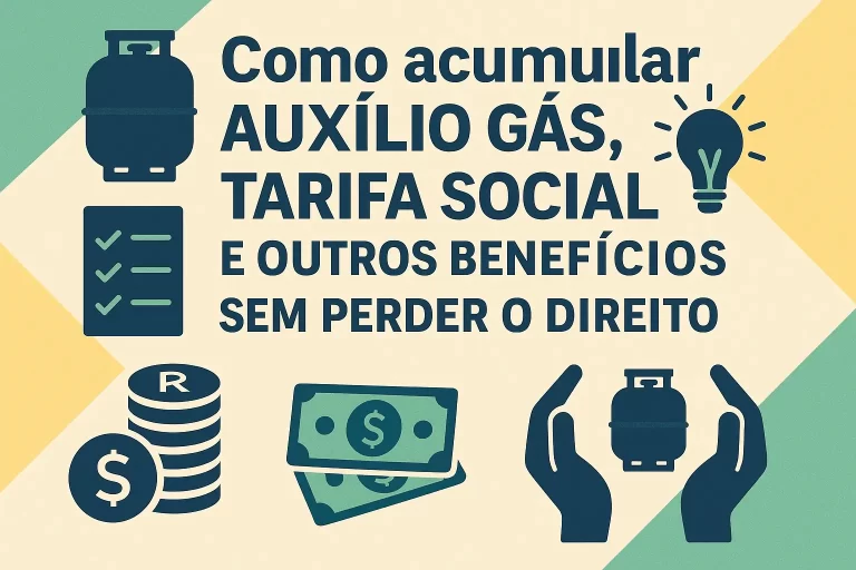Comparativo na prática: quanto você economiza com Tarifa Social e Auxílio Gás ao longo de um ano